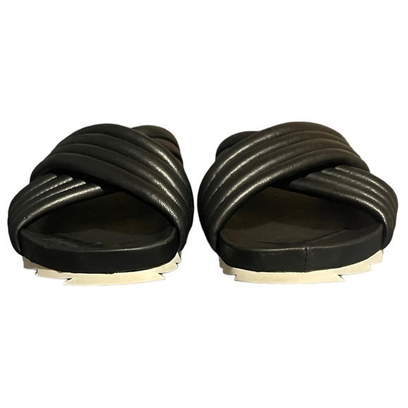 J/SLIDES NYC Wide Straps Sandals Women’s Size 8.5 Black - Picture 3 of 8